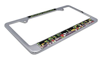 Marvin The Martian Chrome Metal License Plate Frame
