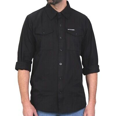 Hot Leathers Black Long Sleeve Flannel Shirt