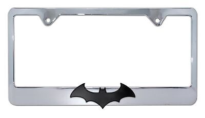 Batman Black Bat Chrome License Plate Frame