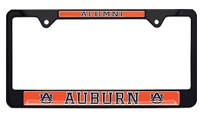 Auburn University Tigers Alumni Black License Plate Frame