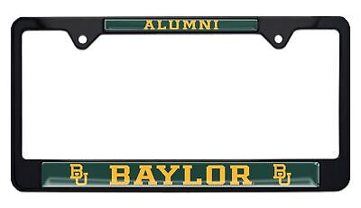Baylor University Bears Alumni Black License Plate Frame