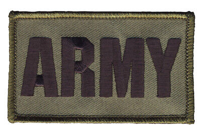 ARMY - ~2" x ~3" Hook & Loop 2 Piece OD Green Patch