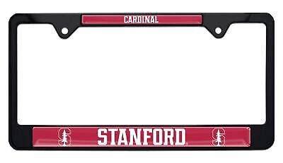 Stanford University Cardinals Black License Plate Frame