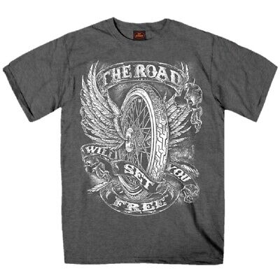 Flying Wheel The Road Will Set You Free T-Shirt