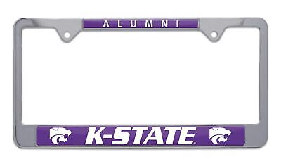 Kansas State University K-State Wildcats Alumni Chrome License Plate Frame