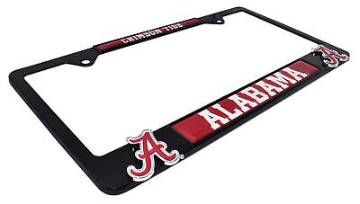 Alabama Crimson Tide Black Metal 3D License Plate Frame