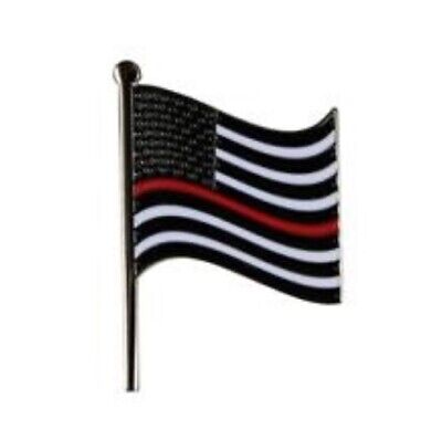 Thin Red Line / American Flag Lapel Pin 77071