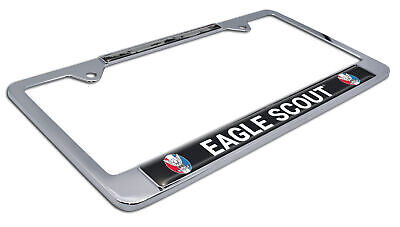 Eagle Scouts BSA Shiny Chrome Metal Standard Size License Plate Frame