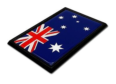 Australian Blue Ensign Flag 3.82" x 2.5" x .15" Black Metal Car Auto Emblem