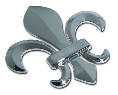 Fleur-de-Lis - 3D 3" x 3" Chrome Auto Emblem