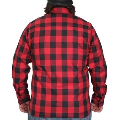 Hot Leathers Black and Red Long Sleeve Flannel Shirt