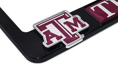 Texas A&M Alumni Black 3D Metal License Plate Frame
