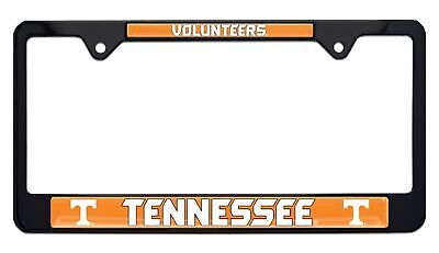 University of Tennessee Volunteers Black License Plate Frame