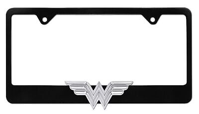 Wonder Woman 3D Black License Plate Frame