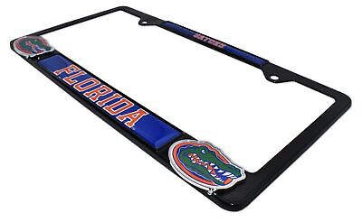 Florida Gators Black 3D Metal License Plate Frame