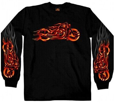 Hot Leathers Fire Bobber Long Sleeve Shirt