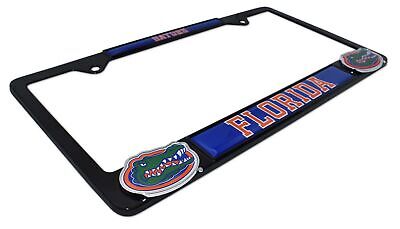 Florida Gators Black 3D Metal License Plate Frame