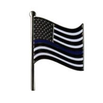 Thin Blue Line / American Flag Lapel Pin 77070