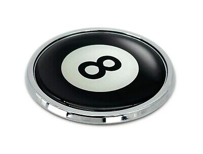Magic 8 Ball 3" All Metal Automotive Emblem