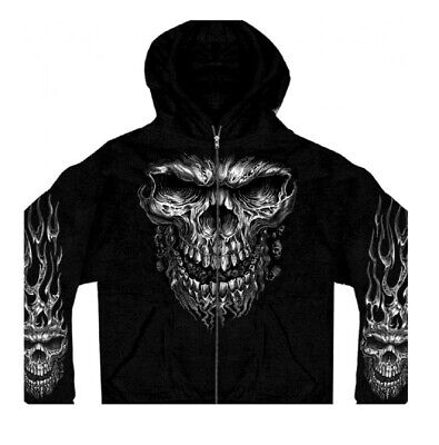 Shredder Skull Full Zip Men's Hoodie