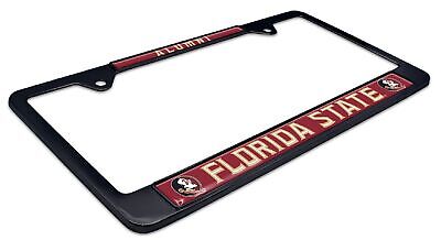 Florida State University Seminoles Alumni Black License Plate Frame