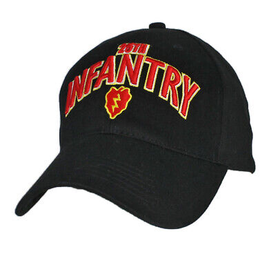 25th Infantry Division Insignia Hat / U.S. Army Black 3D Baseball Cap