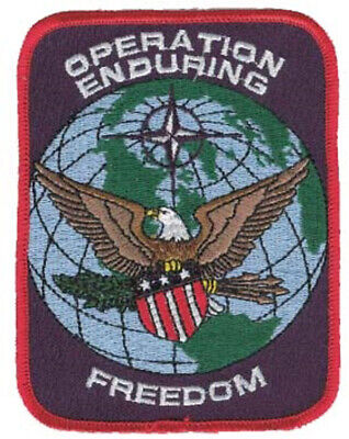 Operation Enduring Freedom / 4" x 3" Embroidered Patch