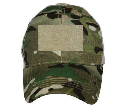 Camo 3 Hook & Loop Patch Hat / Blank Mesh Baseball Cap