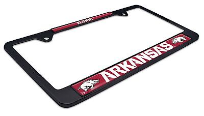 Arkansas Razorbacks Alumni Black License Plate Frame