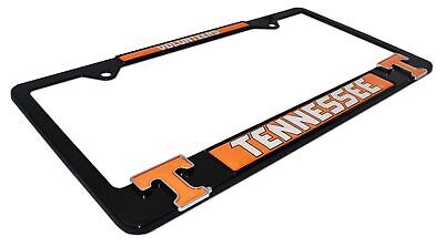 Tennessee Volunteers Black 3D Metal License Plate Frame