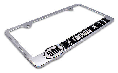 Ultra Marathon 50 k Finisher License Plate Frame