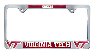 Virginia Tech University Hokies 3D License Plate Frame