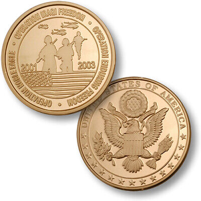 Three Operations / U.S. Seal - MerlinGold Challenge Coin