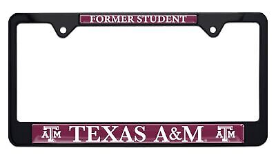 Texas A&M Aggies Alumni Black License Plate Frame