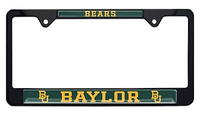 Baylor University Bears Black License Plate Frame
