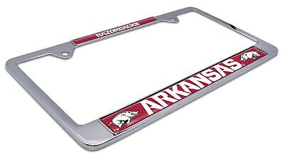Arkansas Razorbacks Chrome License Plate Frame