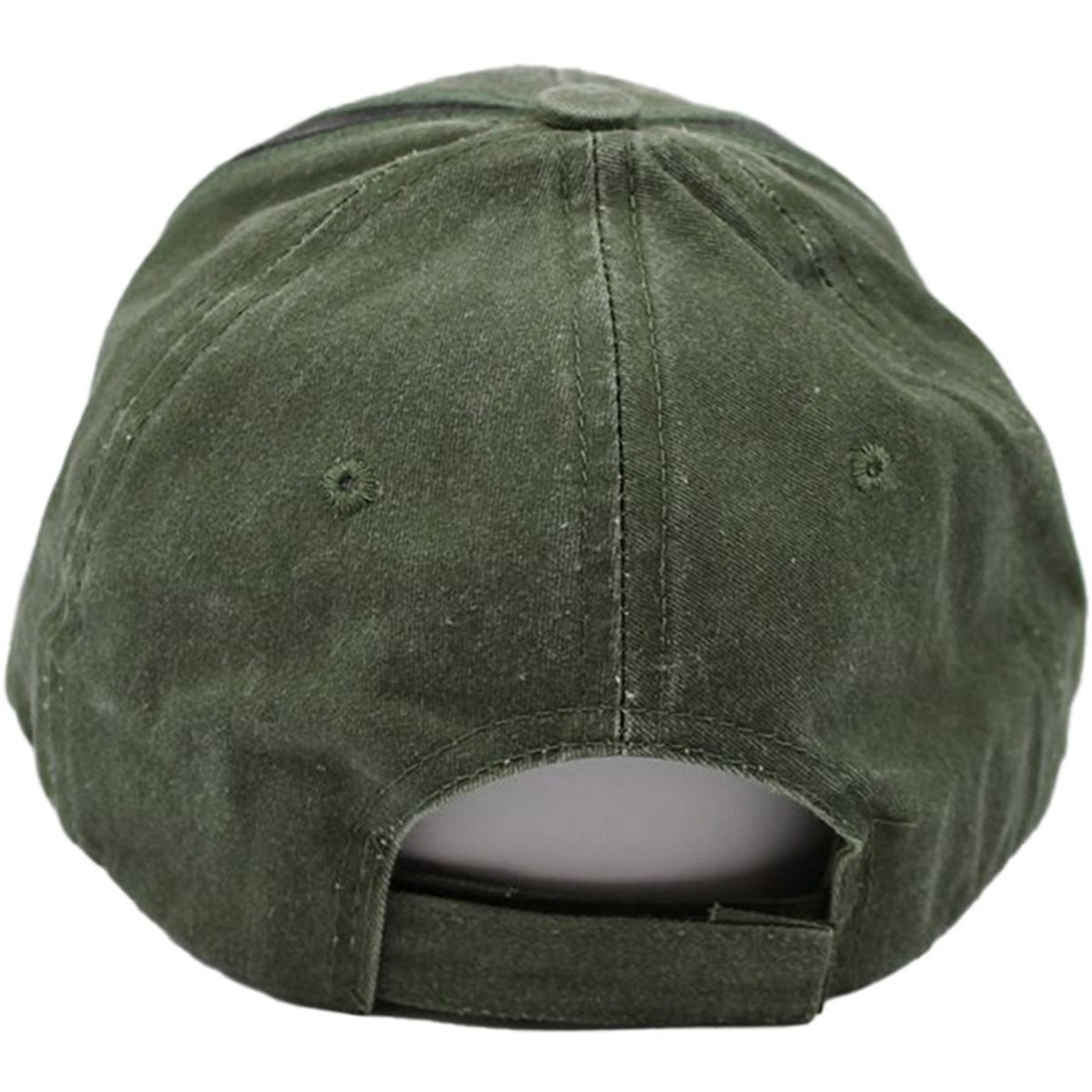 U.S. Army Insignia Hat / Washed OD Green & Black Baseball Cap