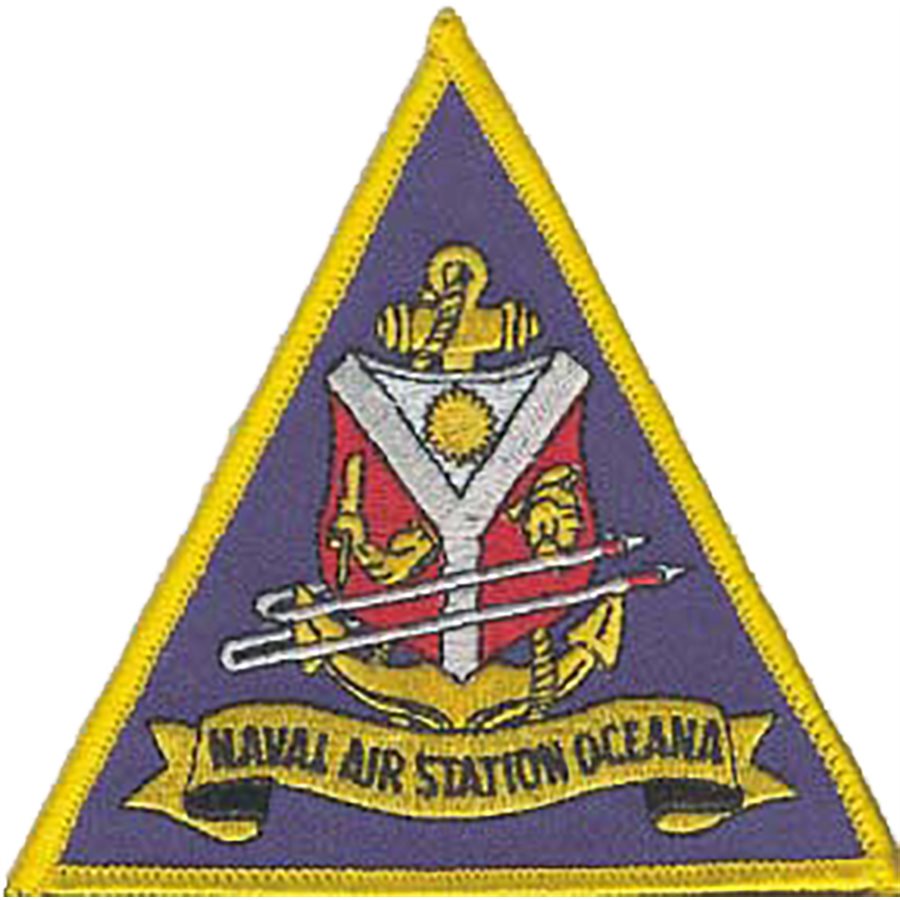 Naval Air Station Oceana USN 4" Iron-On Patch