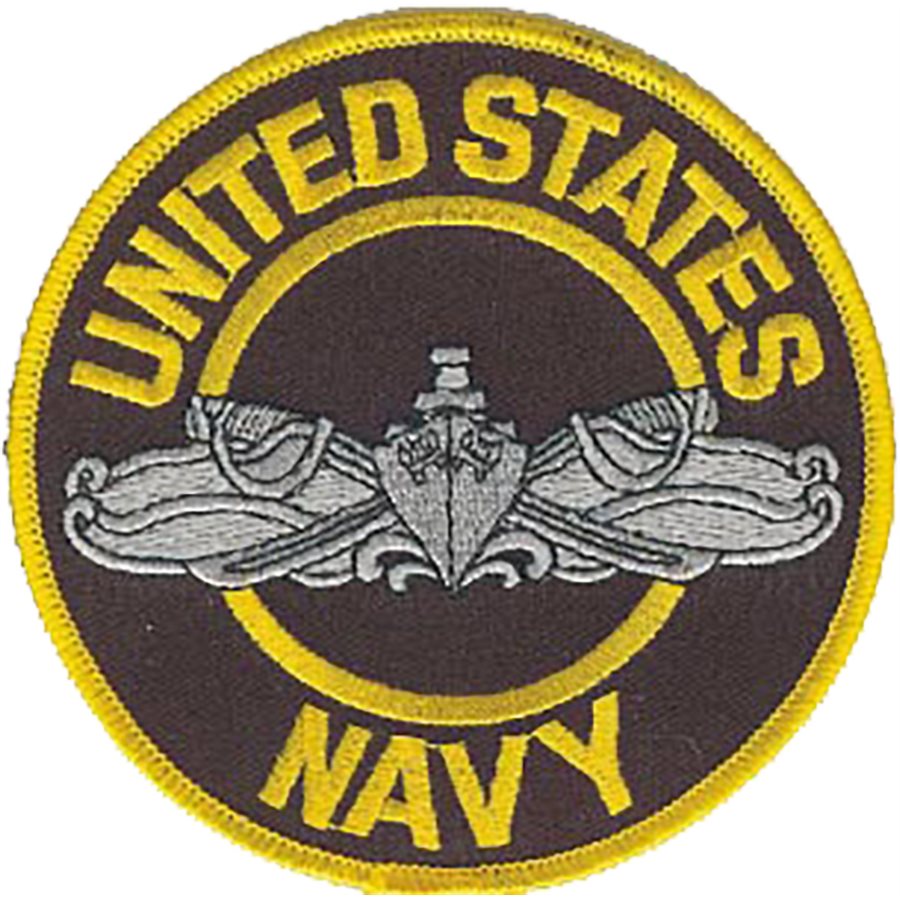 U.S. Navy Surface Warfare Enlisted Insignia USN 4" Iron-On Patch