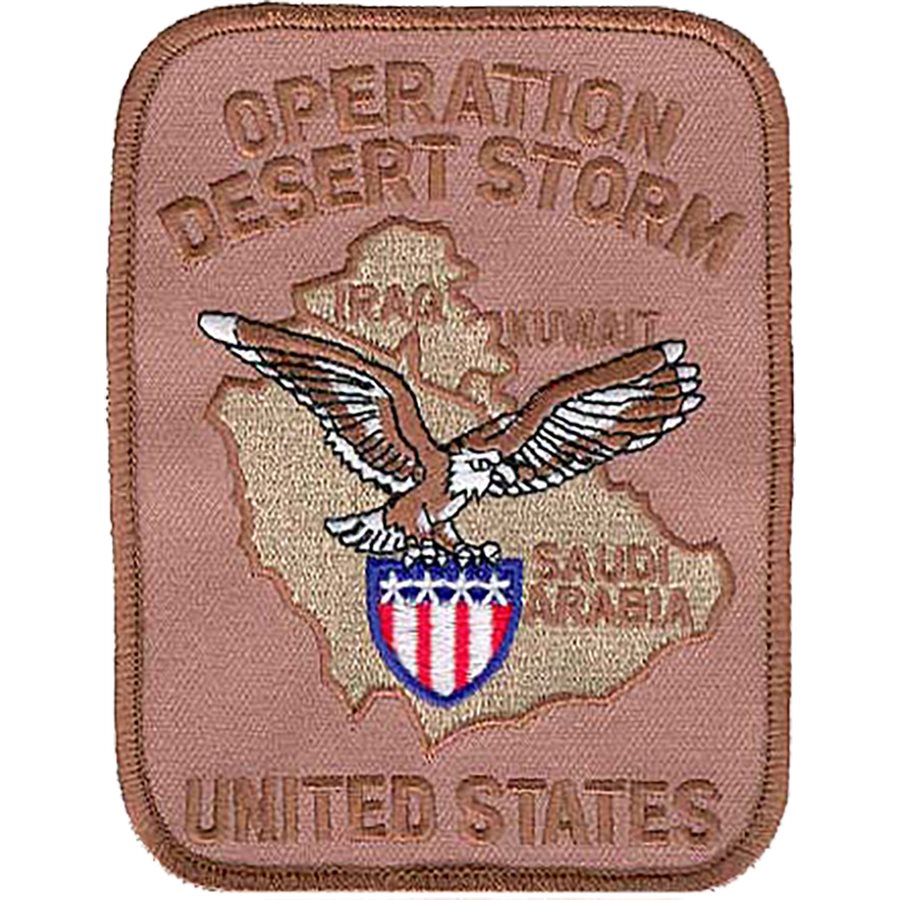 Operation Desert Storm 4.5"x3.5" Iron-On Patch