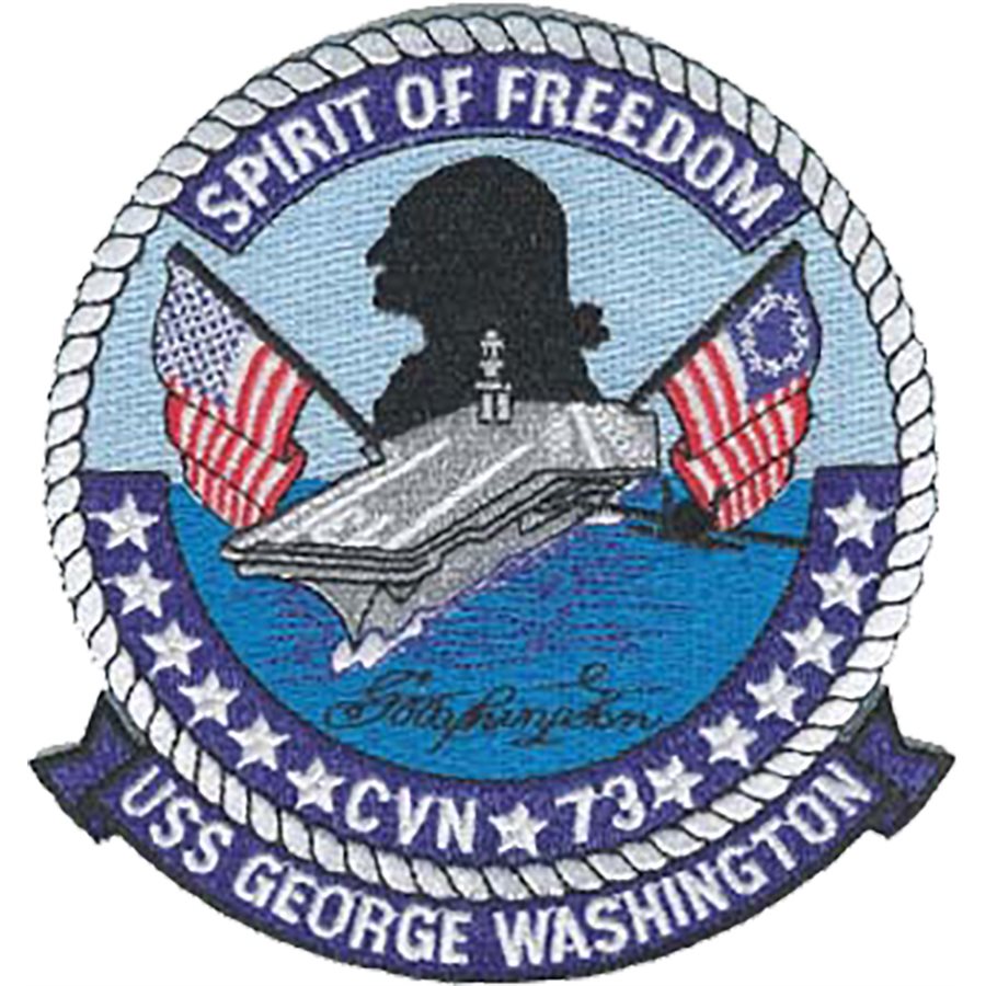 U.S.S. George Washington CVN-73 USN 4 3/4" Iron-On Patch