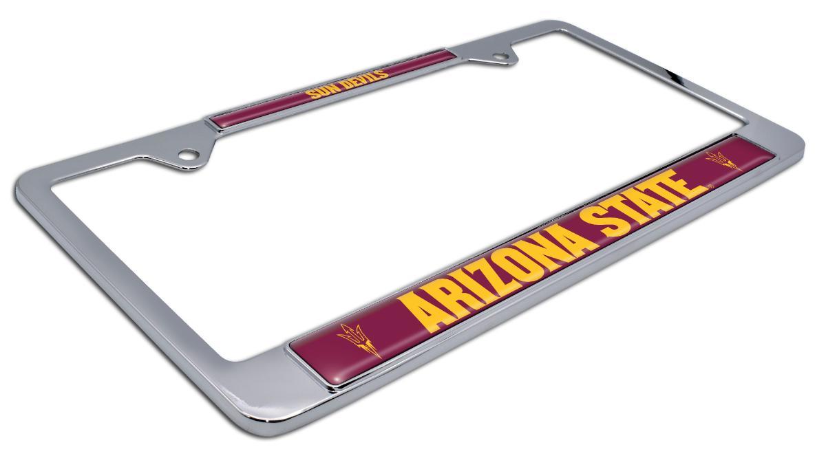 Arizona State Sun Devils Chrome Metal License Plate Frame