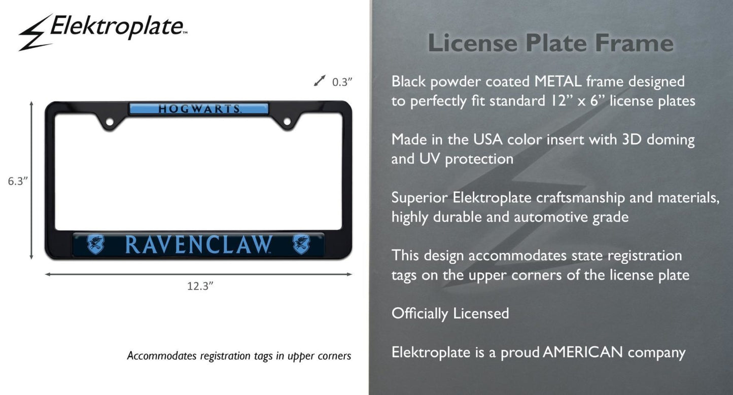 Harry Potter Ravenclaw Black Standard Metal License Plate Frame