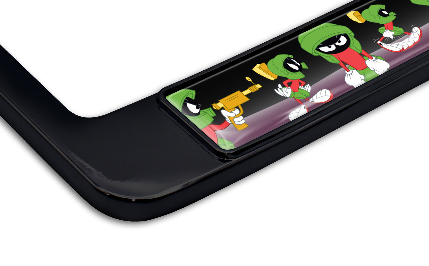 Marvin The Martian Black Metal License Plate Frame