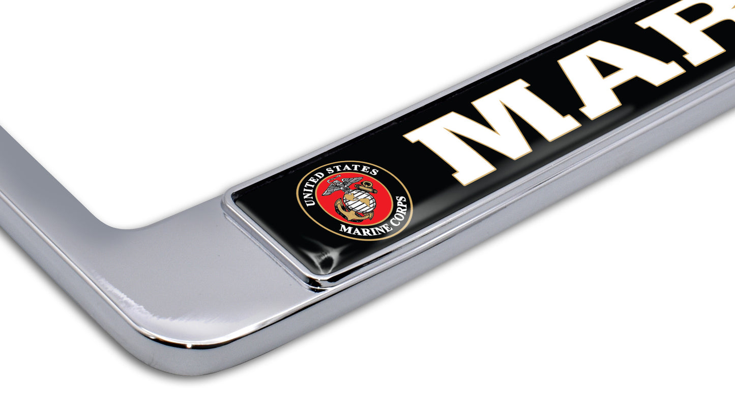 U.S. Marines Semper Fi Chrome License Plate Frame