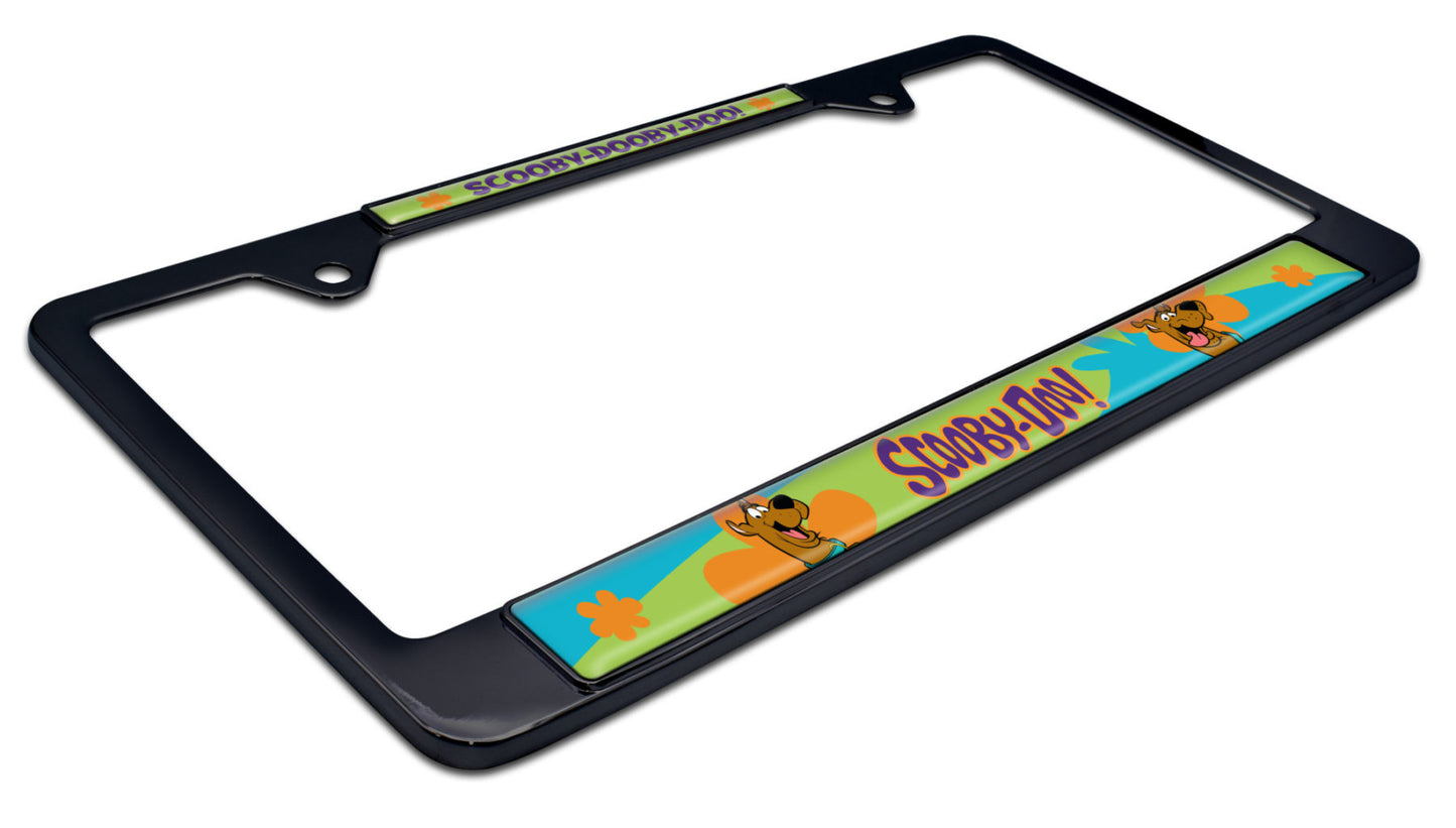 Scooby-Dooby-Doo Black Metal License Plate Frame