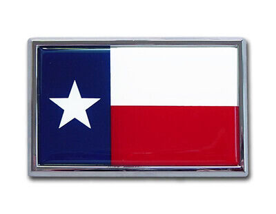 Texas State Flag - 4.25" (SUV Size) Chrome Auto Emblem