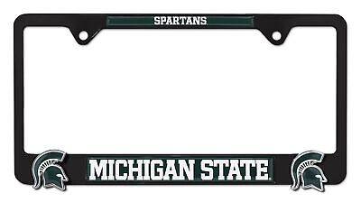 Michigan State Spartans Black 3D Metal License Plate Frame