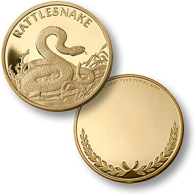 Rattlesnake / Crotalus Viridis - Engravable MerlinGold Coin