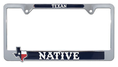 Texan Native Metal License Plate Frame